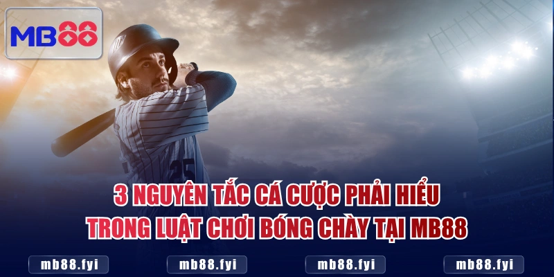 3 nguyên tắc cá cược phải hiểu trong luật chơi bóng chày tại MB88